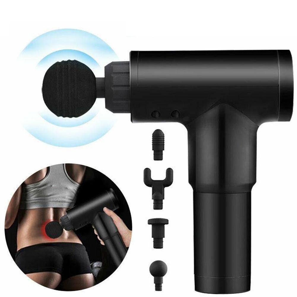 3200r/min Therapy Massage Gun with 4 Heads Muscle Massager Sport Pain Relief Body Relaxation Machine