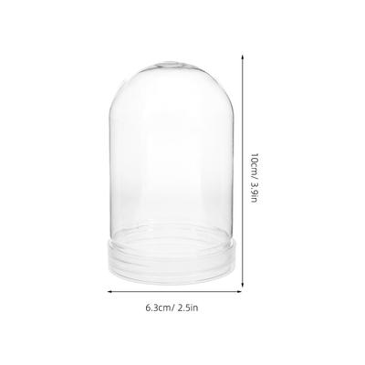 6pcs Plastic Water Kit Clear Diy Snow Globe With Screw-Off Cap For Craft Wedding Party Decoration Christmas Ornament Transparent