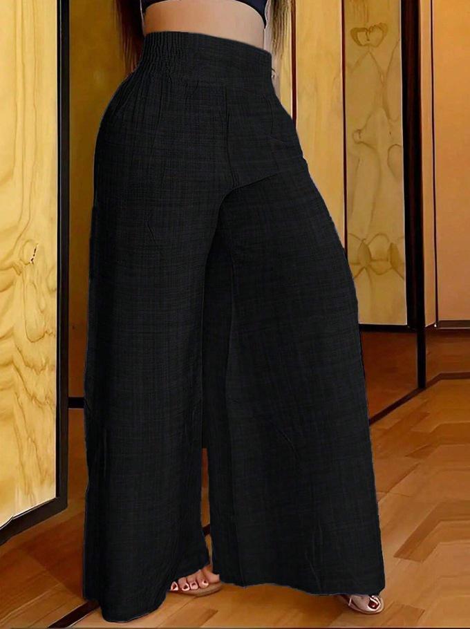 2024 Spring/Summer Women's High-Waisted Slimming Wide-Leg Pants
