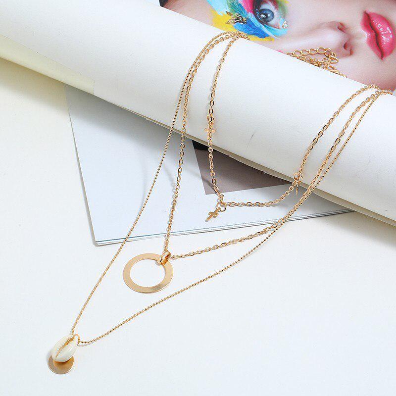 Fashion Shell Boho Necklaces & Pendants for Women Multilayer Chain