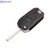 Jingyuqin Modified 2 Buttons Car Key Shell for MG BMW Mini Cooper R53 R50 S for Land Rover 75 Z3 Z4 X3 X5 E46 E39 E36 E34