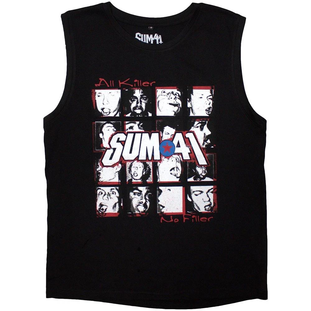 Sum 41 Sleeveless All Killer No Filler Tracks Official T-Shirt Mens 3XL
