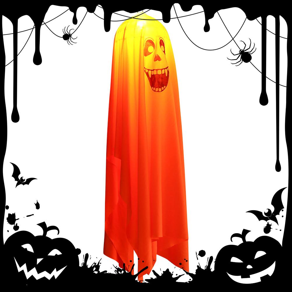 Halloween Decoration Electric Shaker Head Animatronics Pumpkin Light Up Eyes Creepy Sound for Front Garden Patio Lawn