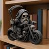 Dekorative Figur Schreibtisch Skelett Sensenmann Statue Für Themenbars Halloween Esstisch Schlafzimmer Fensterdekoration Nachttisch