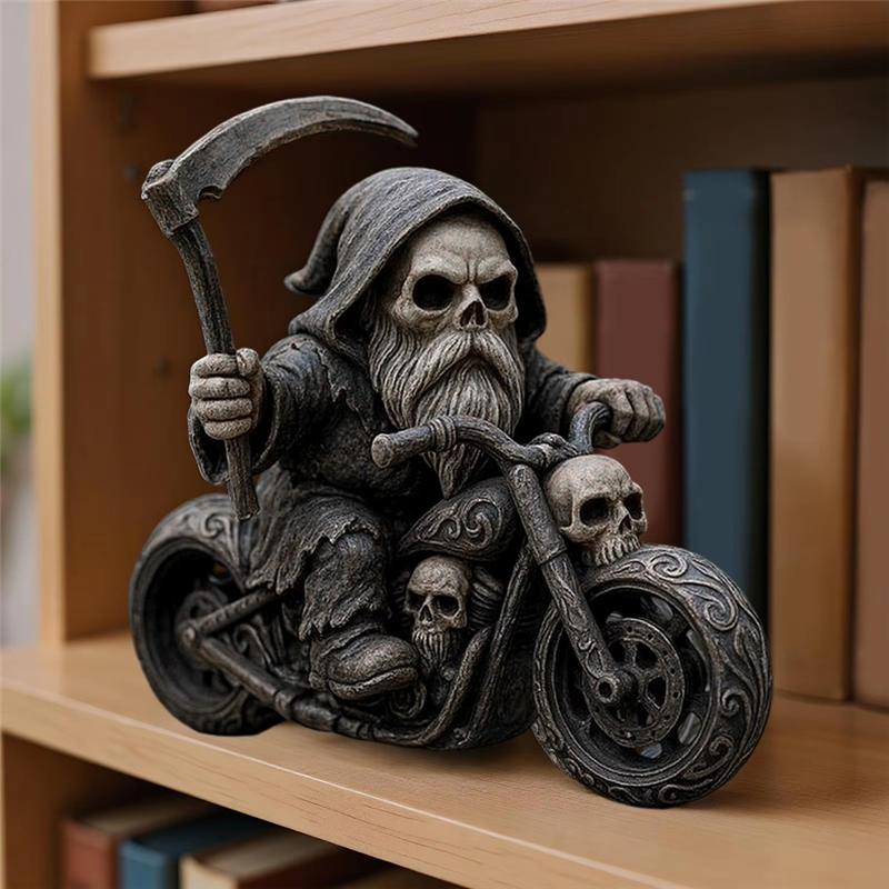 Dekorative Figur Schreibtisch Skelett Sensenmann Statue Für Themenbars Halloween Esstisch Schlafzimmer Fensterdekoration Nachttisch