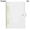 A5 A6 Transparent PVC Loose-Leaf Notebook Cover Folder Macaron 6 Ring Binder Diary Journal Planner School Stationery