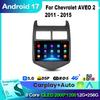 Android 17 Multimedia Car Radio for Chevrolet Aveo 2 Sonic T300 2011-2015, Wireless CarPlay, 4G Navigation