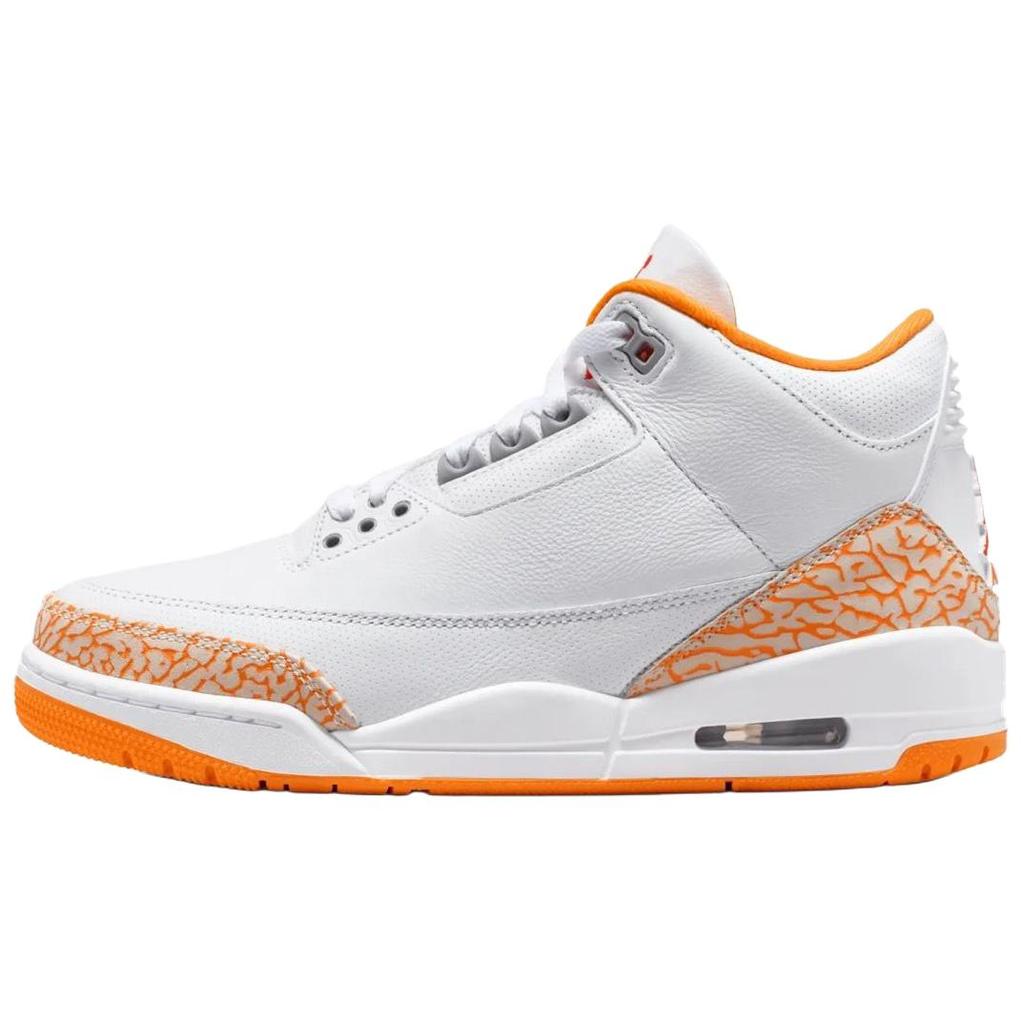 Jordan Air Jordan 3 Vintage Basketball Shoes Women's White Orange CK9646-101