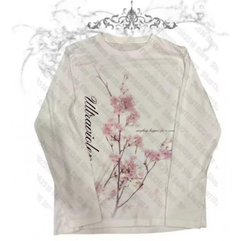 Unisex Vintage Streetwear Long Sleeve T-Shirt With 3D Digital Print Loose Fit Casual Tee Daily Wear