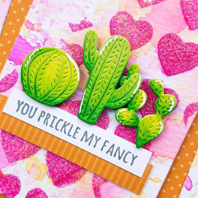 Kaktus Metall Stanzformen Schablone für DIY Scrapbooking Fotoalbum Prägepapier Karten Basteln Stanzteile