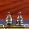 1pc Mini Antique Bell China's Mini Brass Copper Sculpture Pray Lucky Fengshui Bell Invitation Buddhism Chinese Bells Home Decor