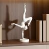 Contemporary Soft Texture Ornaments 3D Printed Rhythmic Gymnastics Figurine, Modern Minimalist Art Sculpture, Elegant Dance Lover Gifts Handstand