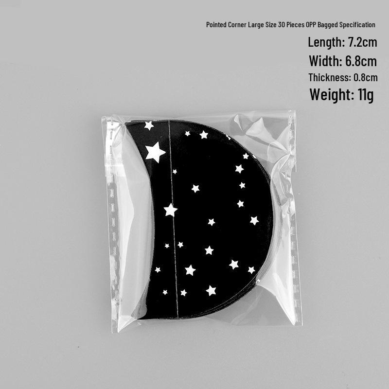 Black Printed Eyelash Extension & Eyeshadow Isolation Stickers - Non-woven, Disposable Removal Tools