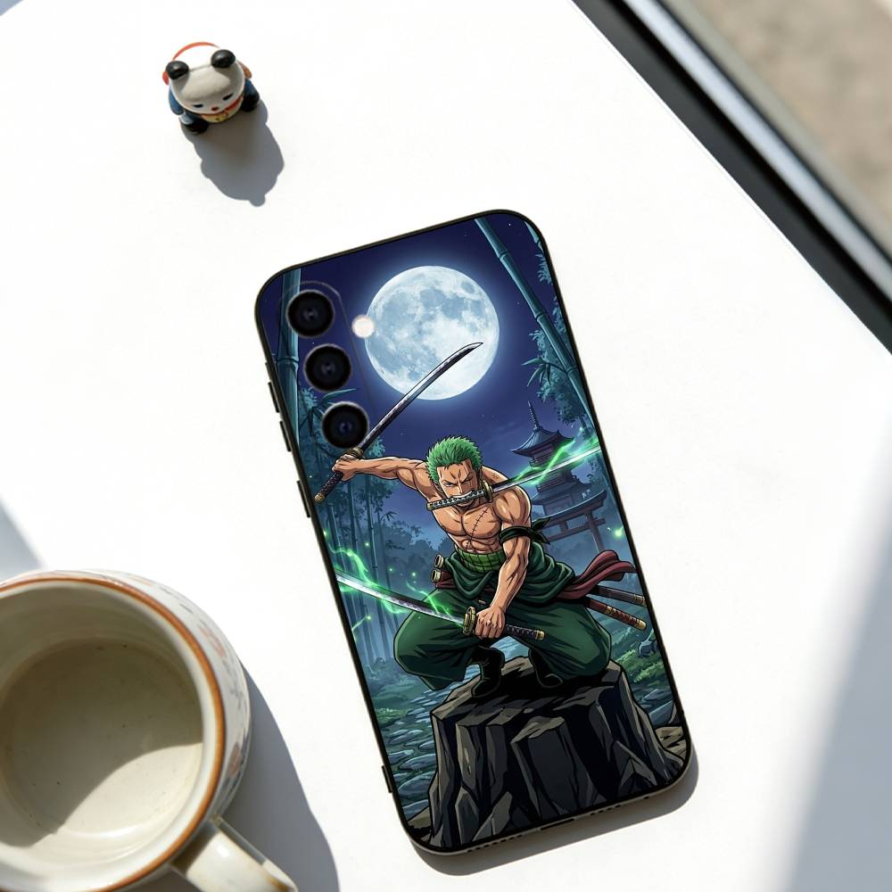 Roronoa Zoro Phone Case For Samsung Galaxy A73,A72,A71,A70,A53,A52,A51,Others Soft Black Cover