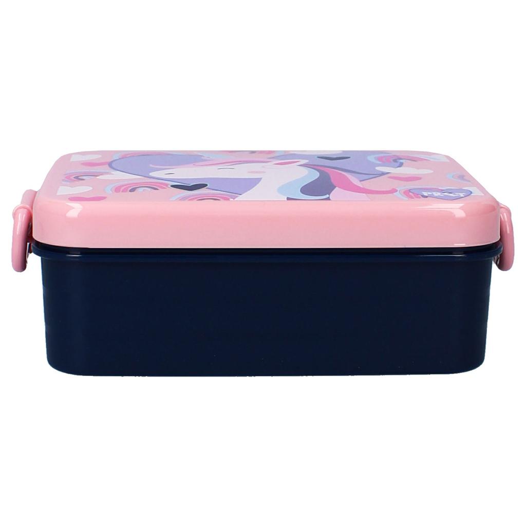 Les Trésors De Lily [A3069] - Brotdose 'Licorne My Unicorn' rosa - 16x13x5 cm