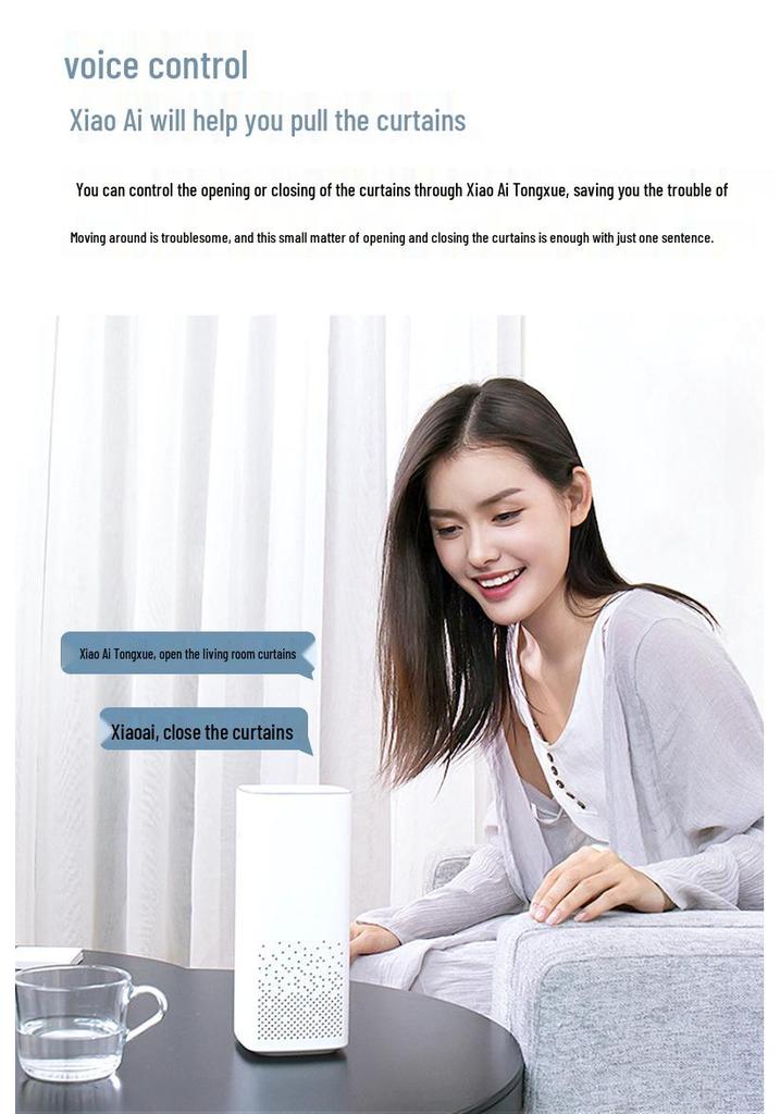 WiFi Smart Electric Curtains Set with Mijia App & Xiaoai Voice Control