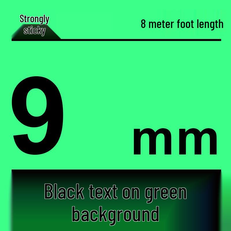 Compatível Fita para Rotulador Brother 12mm: PT-E100B/D210/D450/115B, Autoadesivo Laminado