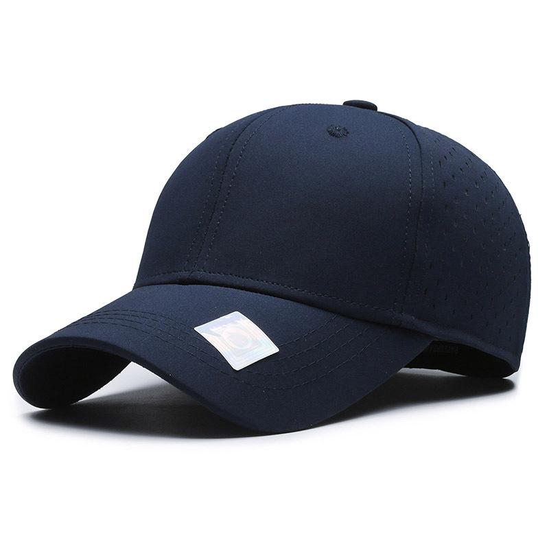 

Однотонная кепка-бейсболка с тентом для женщин и мужчин, солнцезащитная дышащая сетчатая бейсболка для весны и осени темно-синий