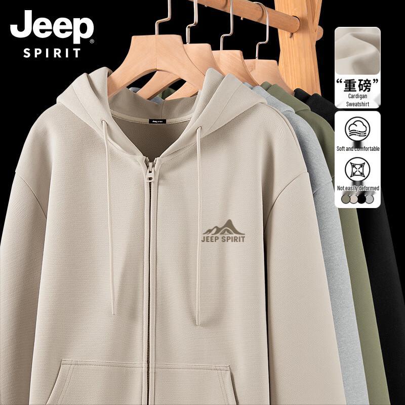 

JEEP SPIRIT Men s Hooded Full-Zip Sweatshirt Jacket XL