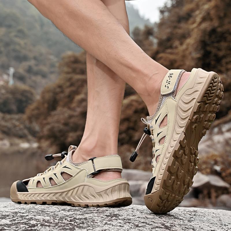 Fashion High Quality Men's Summer Sandals Outdoor Non-slip Hiking Shoes Men Comfy Platform Beach Sports Sandals For Men Sandalias Hombre