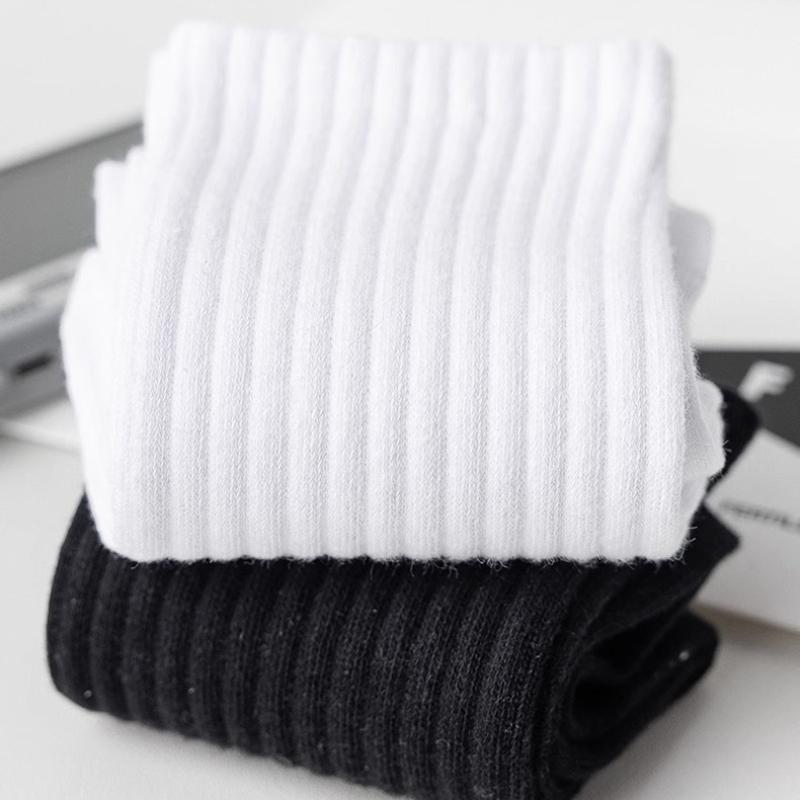 Herren Sport Kurzsocken Weiß Schwarz Unisex Einfarbig Socken Herren Atmungsaktive Socken