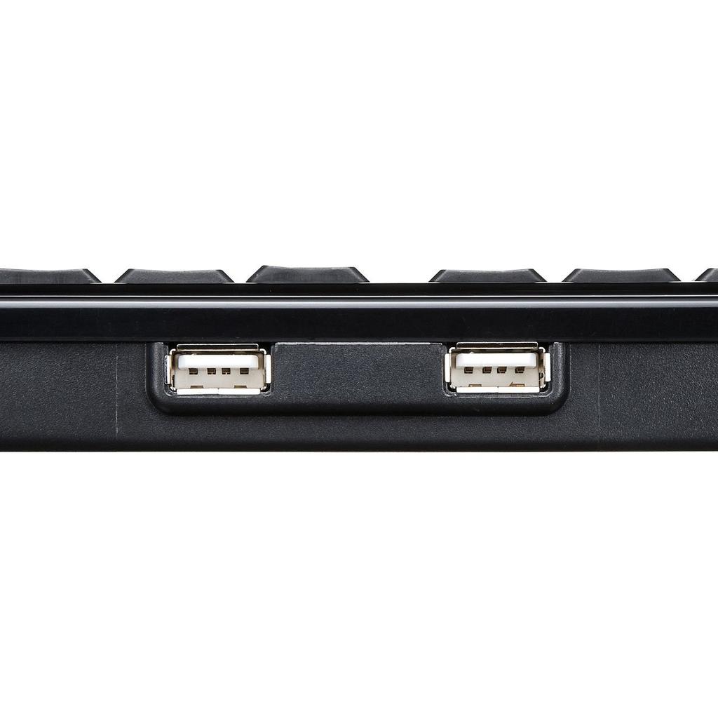 Sanwa Supply Keyboard with USB Thin Numeric USB 2 Black Hub, Membrane, Keypad, Ports, SKB-SL21UHBK
