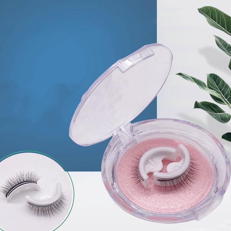 1Pair Reusable Self-Adhesive False Eyelashes Natural No Need Glue Waterproof Eyelash Extension Daily Makeup Tools