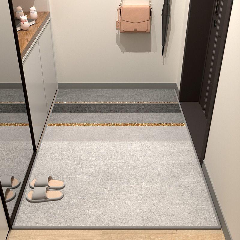 Modern Entryway Minimalist Doormat With Polyester Fiber For Home Decor Entrance