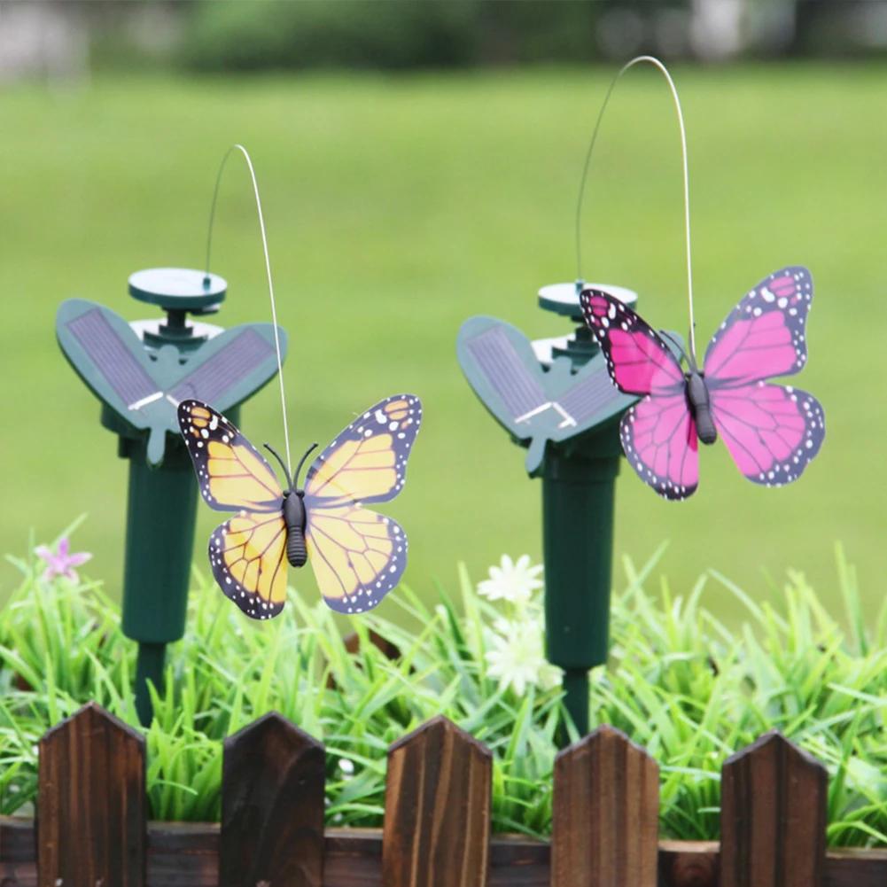 Solar Flying Humming Bird Indoor Outdoor Dancing Fluttering Butterflies Waterproof Creative Craft Atmosphere for Home Walkways