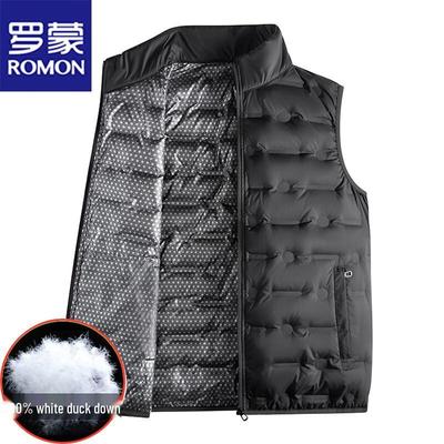 Men's Casual Stand Collar Down Vest