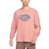 Nike T Shirts Men's Pink Crew Neck Moderate Straight Fit FV3487-618