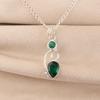 Chrome Diopside Gemstone 925 Solid Silver Customized Necklace Pendant 1.47" For Wife PP-31-10
