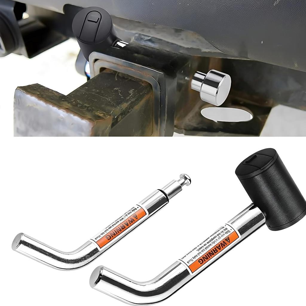 High Security 5/8 And 1/2 Inch Trailer Hitch Pin Coupler Receiver Lock With Reinforced Design For ATV Camping Trailers