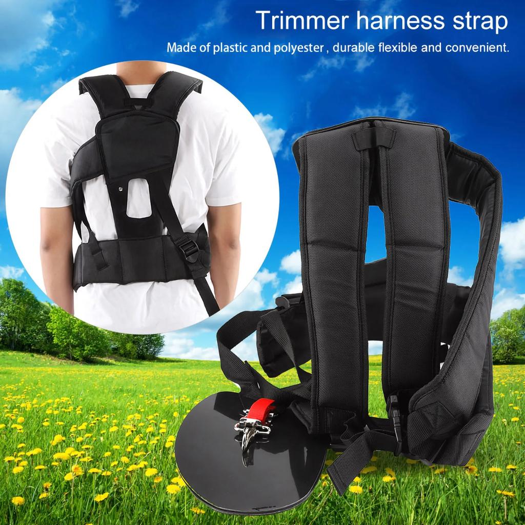 Universal Trimmer Dubbel Axelrem Gräsklippare Polyester M-formad Bälte för Röjsåg Trädgård
