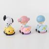 Adorable Sanrio Kuromi Pull Along Toy Car Collection Pvc Blind Box Figures