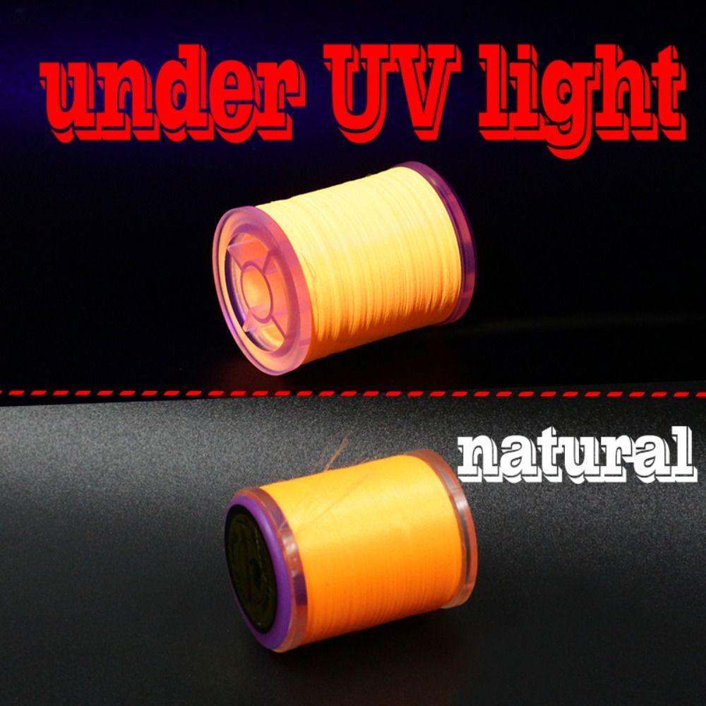 

Fluorescent Color Tying Thread Material 150Yard Fly Fishing Line Fly Tying Thread Pike Flies Fluorescent Light Orange