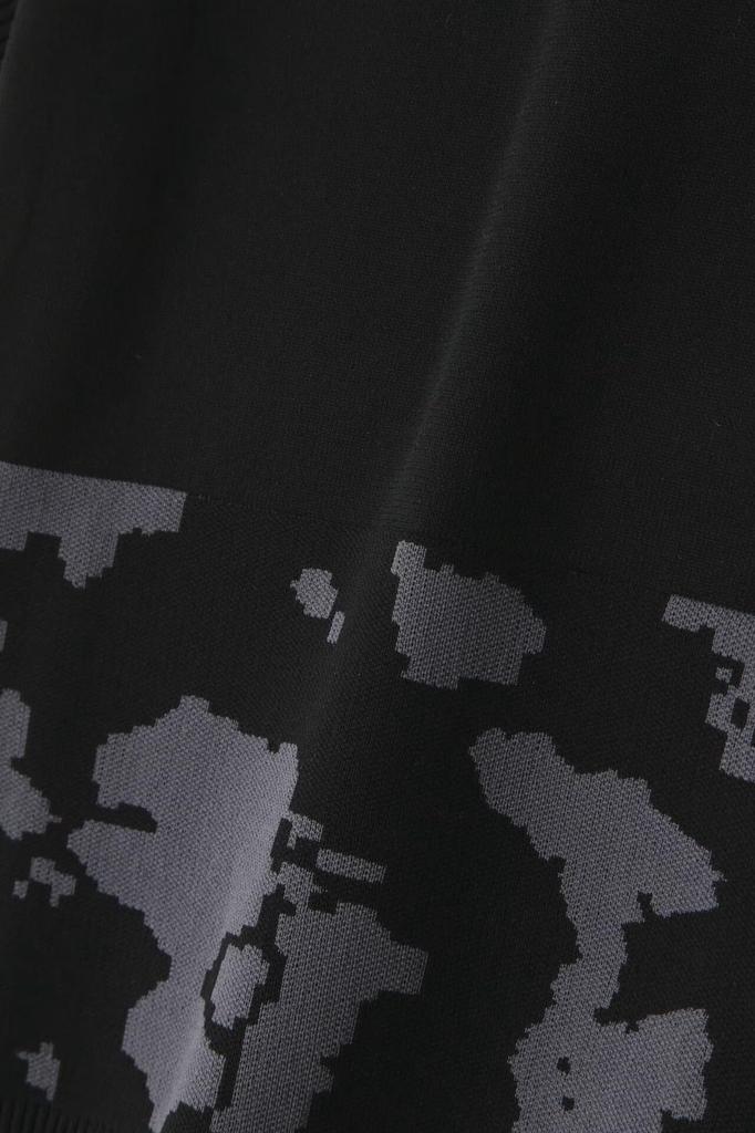 New Balance Golf Short Sleeve Knit Polo Shirt 2 (Cowpod Print, Stretch) / Women's / 012-4275501 010_Black [L]