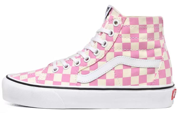Vans Checkerboard SK8 HI Tapered Shoes Pink Women s VN0A4U16XHV 35