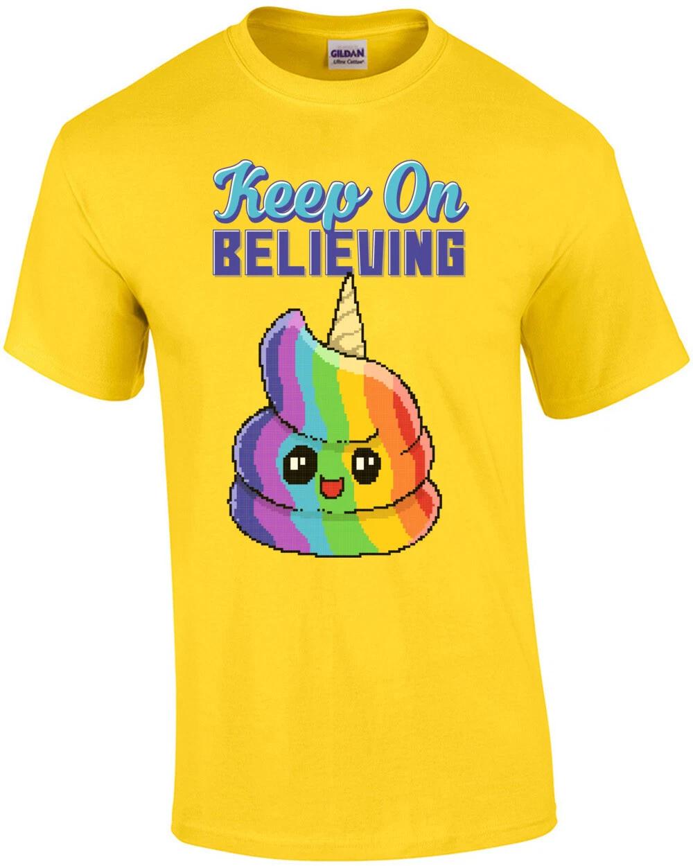 

Keep On Believing Unicorn Retro T-Shirt S