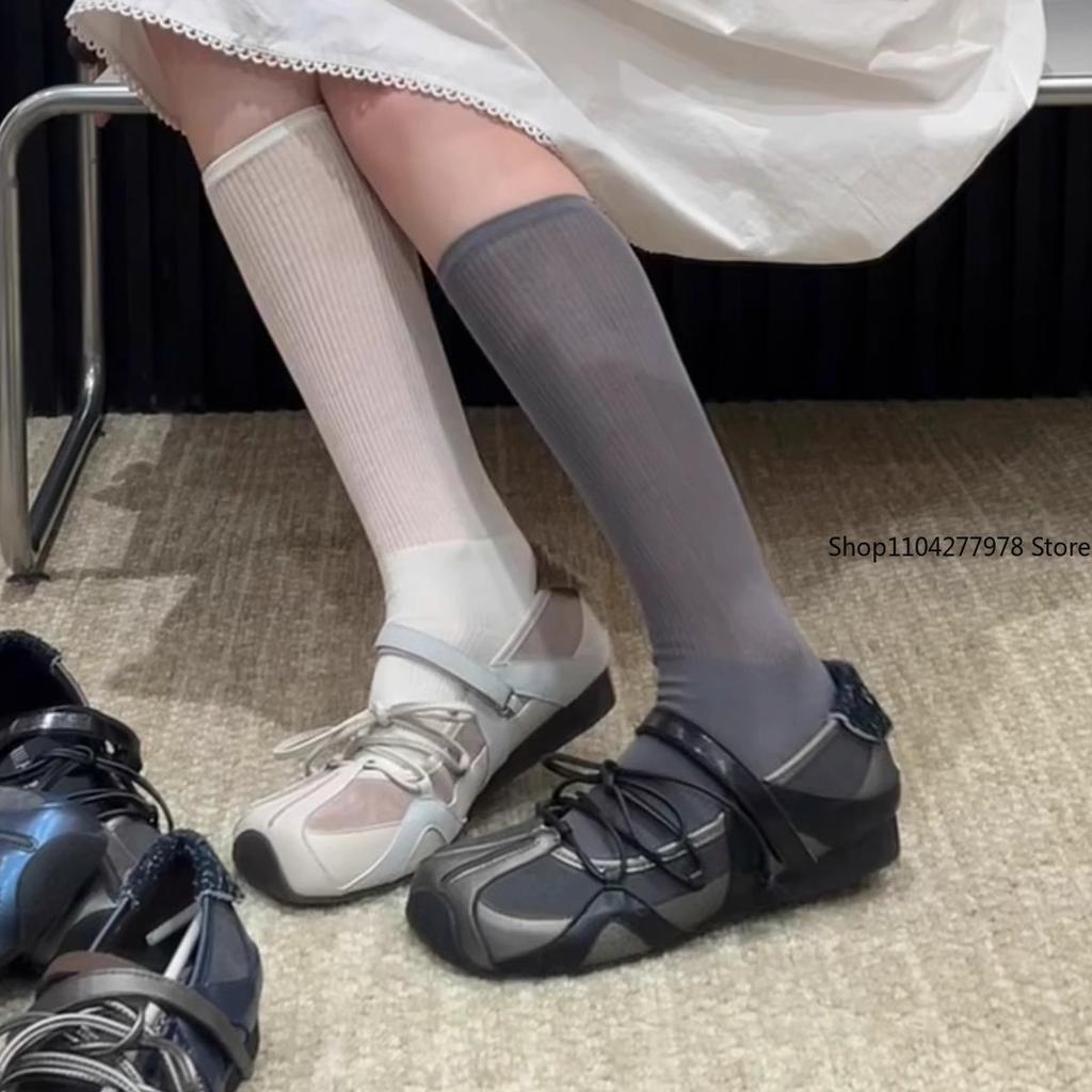 Modedesigner Damen Sneaker Ballerinas Casual Sportschuhe Frühling 2025 Schnürschuhe Neue Marke Laufen Ballett Tanzen Walking Mujer Sandalen