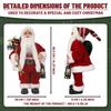 Santa Claus Statue Christmas Santa Claus Dolls Hand Crafted Cute Chic Santa Claus Figurines Doll For Holiday Party Home