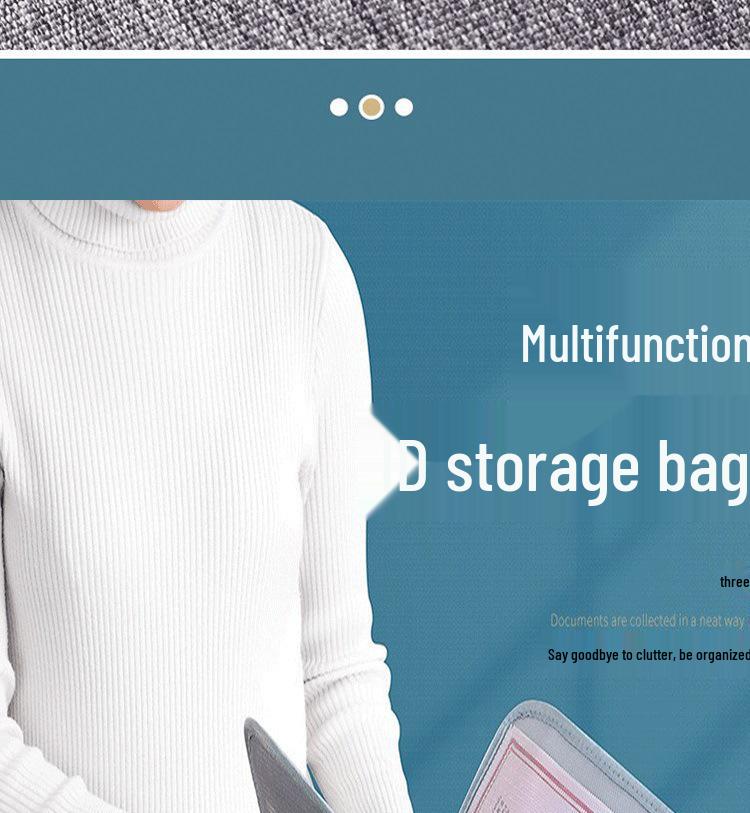 Multi-Functional Oxford Cloth Document & Storage Bag for Men and Women