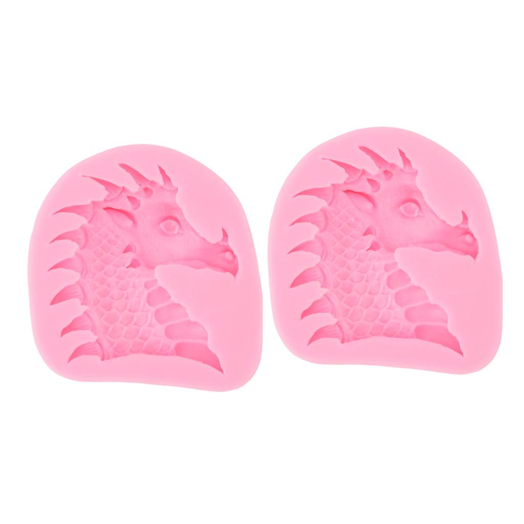 2 Stück Fondant Silikonform Lebensmittelecht Sicher Geruchlos Weich DIY Kuchen Dekorationsform für Bastelprojekte