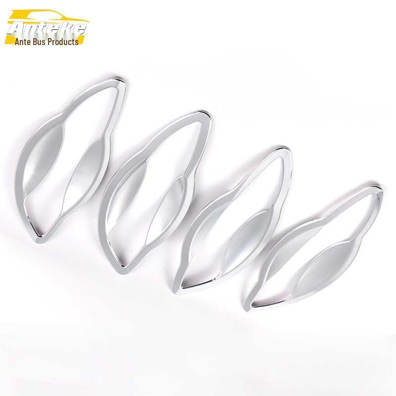 Lingpai Door Bowl Decorative Stickers & Electroplated Handle Trim - Anti-Scratch Car Accessory