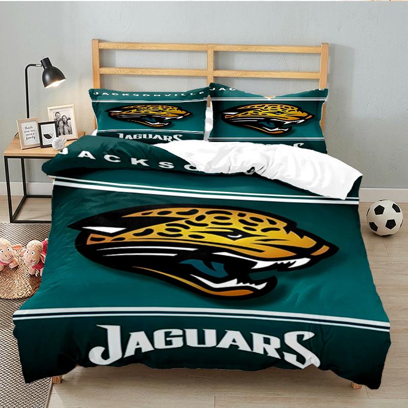 Jaguar Team Spirit Bedding Set 3pcs, High Quality Bedding Set Including 1pc Duvet Cover And 2pcs Pillowcases for Bedroom, Dormitory Gift