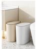 High-Value Stylish Gap-Fit Trash Can with Lid - Large Capacity for Bedroom & Bathroom