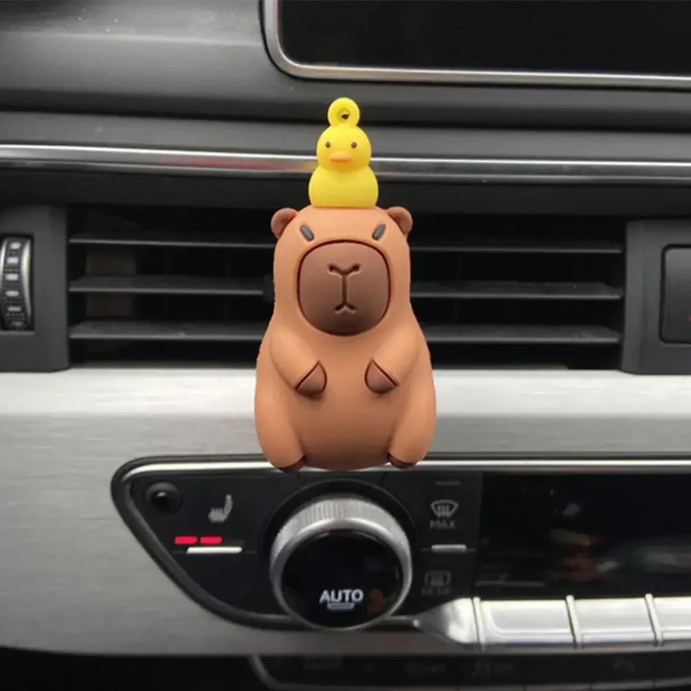 Samochodowy odświeżacz powietrza Kreskówkowy ornament kapibary Dekoracja Wylot powietrza Dyfuzor zapachu Wylot Zapach Akcesoria do wnętrza samochodu