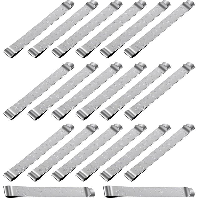 

A60zhemming Sewing Clips(20PCS) For Fabric And Quilting, For Fabric Clips For Binding, Quilting Clips With Inch Scale Includedma