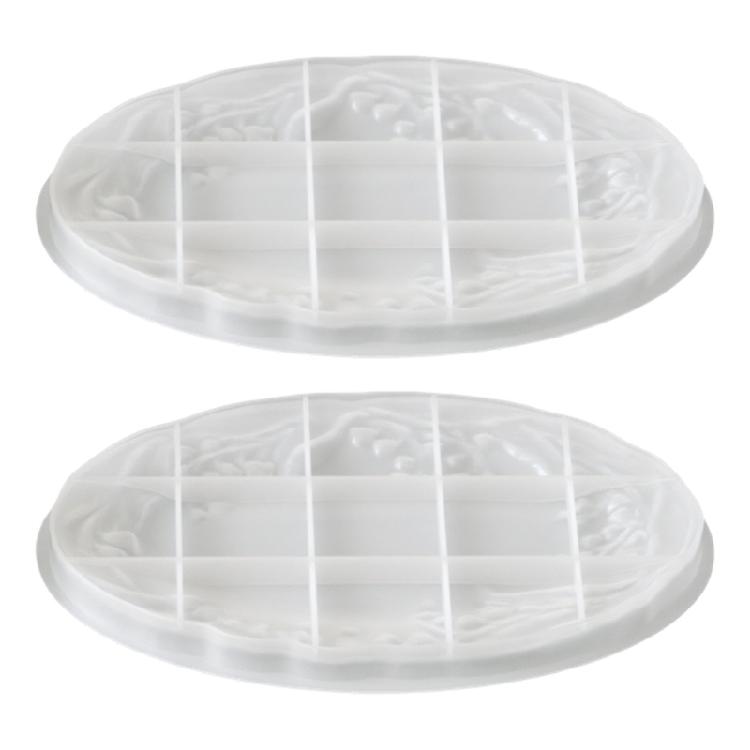 

Smooth Finishes Plate Silicone Baking Molds For Easy Demolding Of Decorative Plasters Dishes And Resin Crafts 1