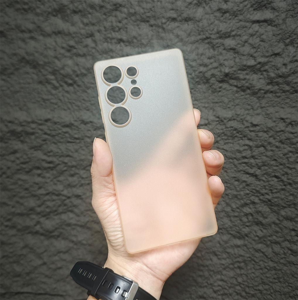 S25ultra Ultra Thin PP Does Not Yellow for Samsung S23u Transparent Mobile Phone Case S24 Hard Shell Plus Matte S22